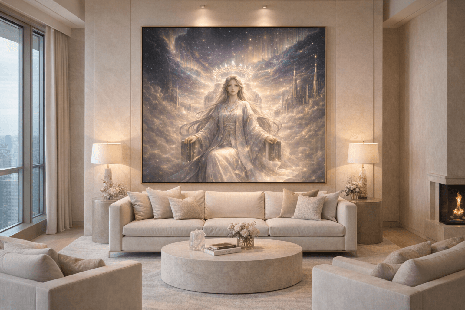 Celestial Sovereign Amidst the Stars