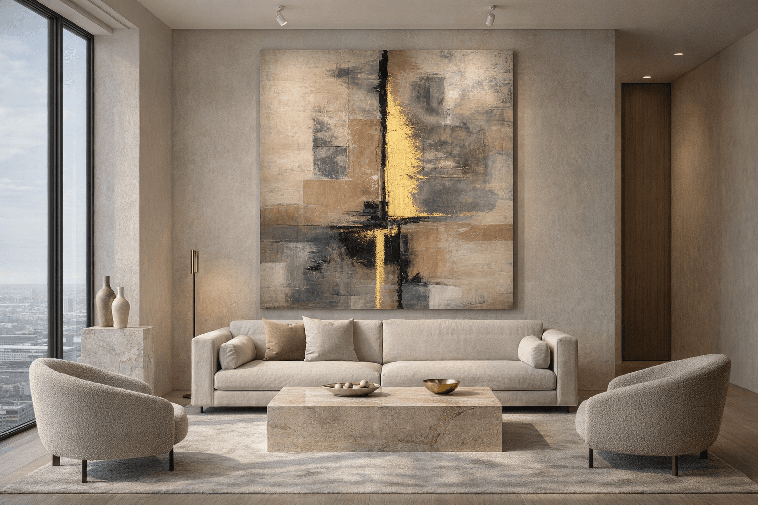 Golden Divide in Abstract Harmony