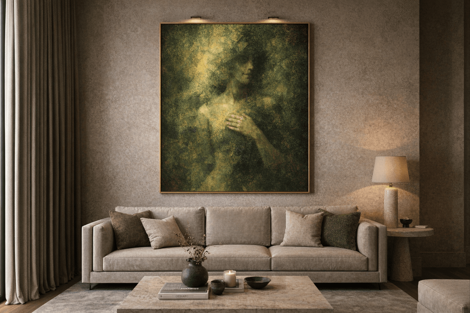 Veiled Contemplation in Shadow