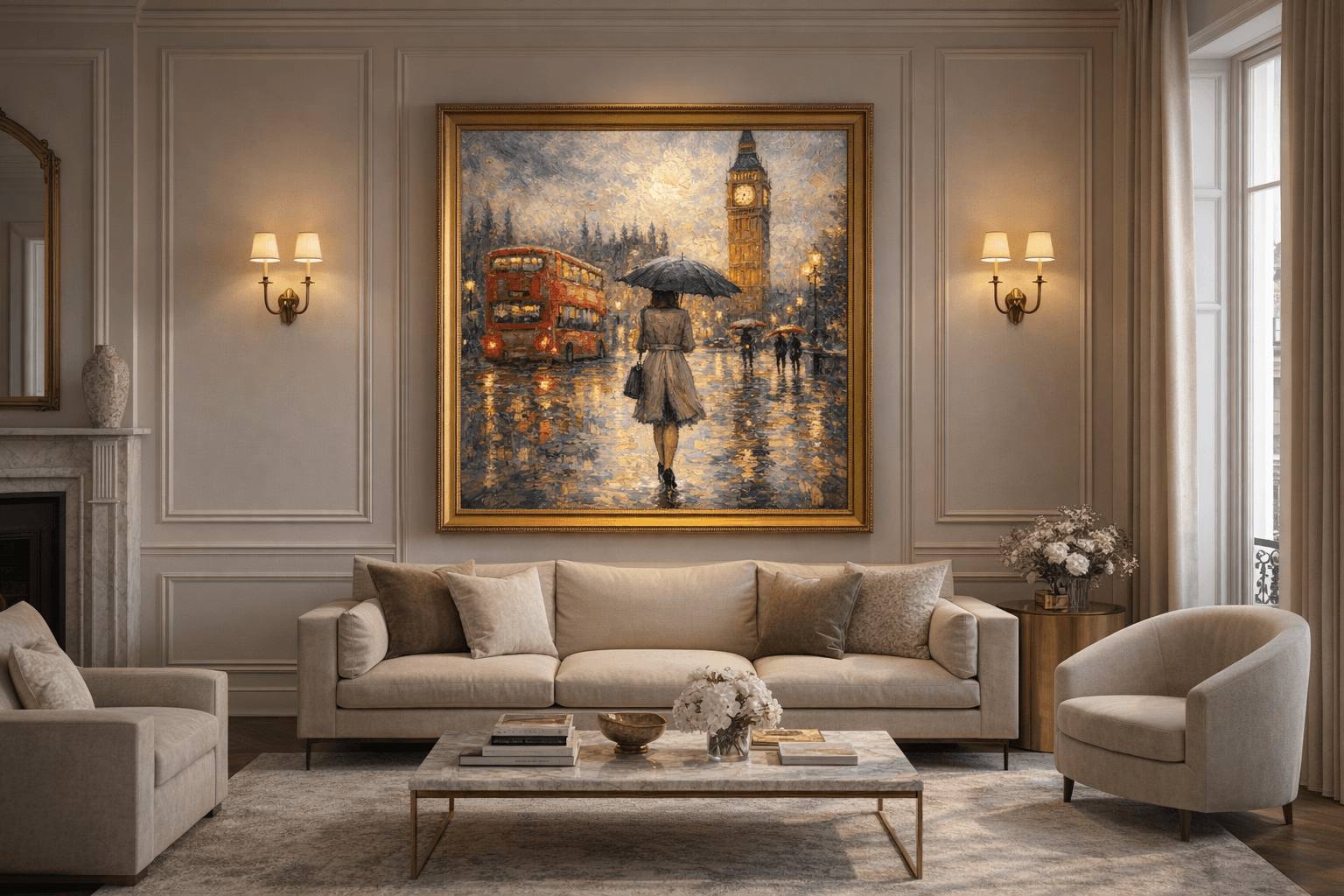 Rainy Stroll by Big Ben