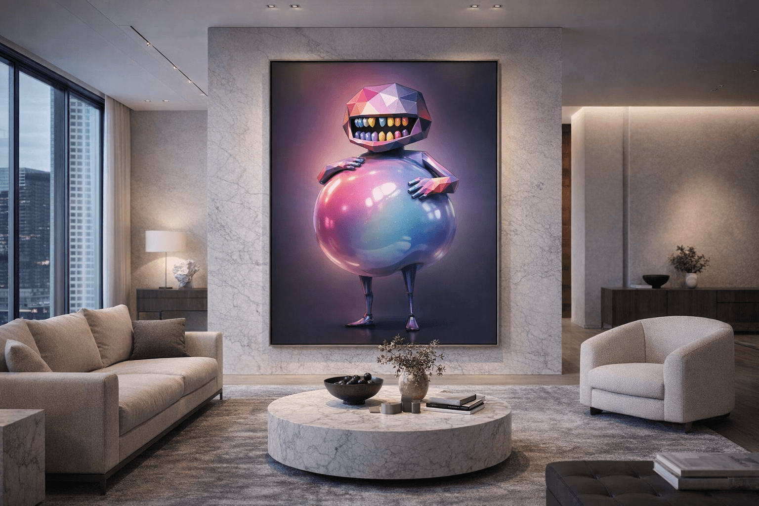 Geometric Joyful Guardian