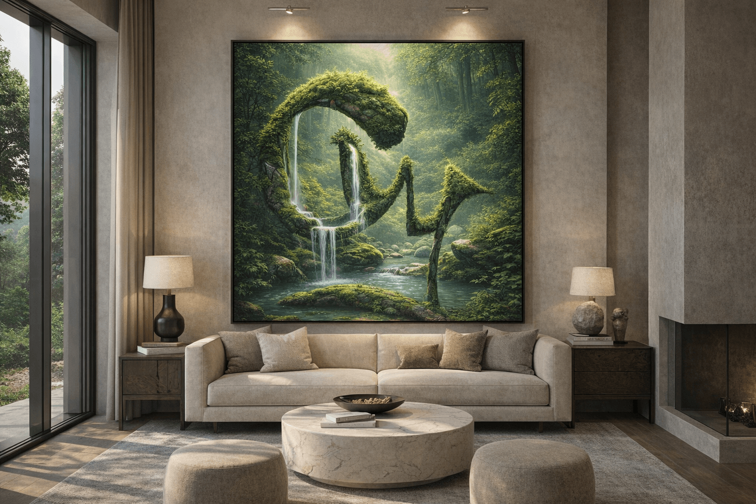 Enchanted Forest Waterfall Arch